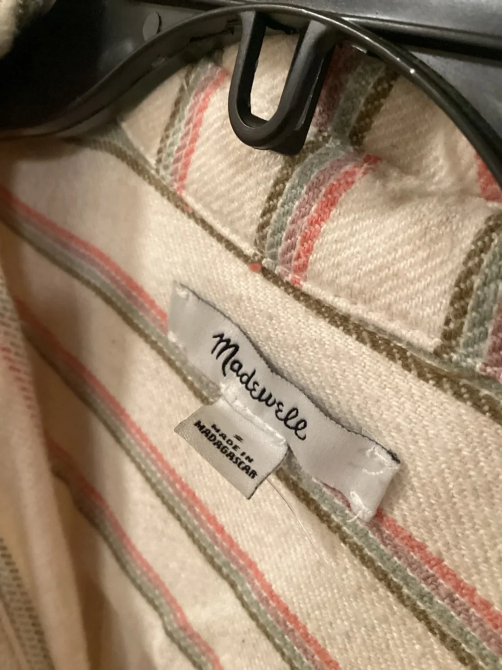 Madewell “Sunday Flannel “ oversized button up cozy Shirt has pockets - Picture 5 of 9